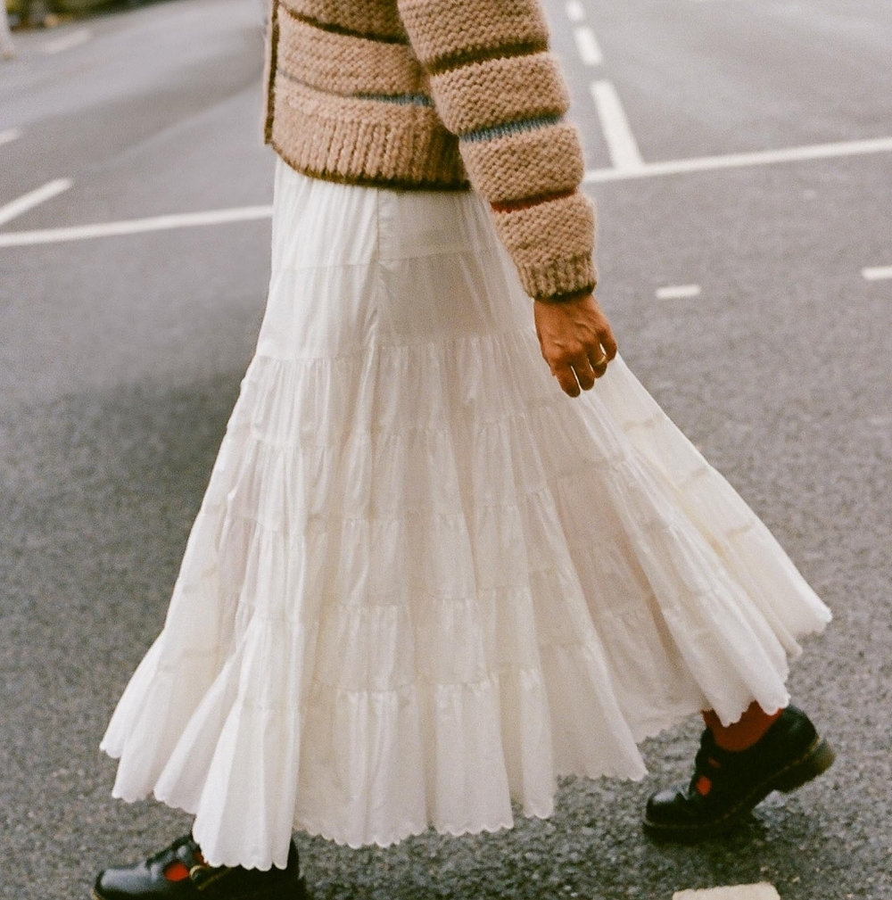Christy Dawn Darby White Skirt